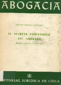 Imagen de la cubierta de El secreto profesional del abogado.