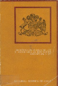 Imagen de la cubierta de Decretos con fuerza de ley y textos legales refundidos.