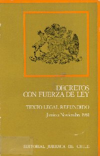 Imagen de la cubierta de Decretos con fuerza de ley.