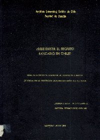 Imagen de la cubierta de ¿Debe existir el secreto bancario en Chile?