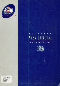 Imagen de la cubierta de Discurso Presidencial. Discurso de S.E. el Presidente de la República Eduardo Frei Ruiz-Tagle.