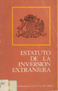 Imagen de la cubierta de Estatuto de la inversion extranjera.