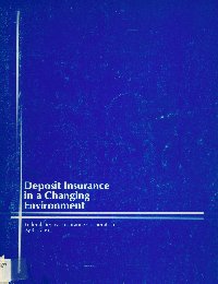 Imagen de la cubierta de Deposit insurance in a changing environment
