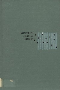 Imagen de la cubierta de Multivariate statistical methods