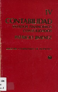 Imagen de la cubierta de Contabilidad IV. Estados financieros consolidados