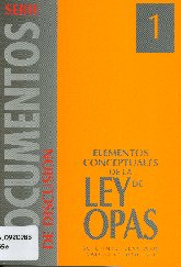 Imagen de la cubierta de Elementos conceptuales de la ley de Opas