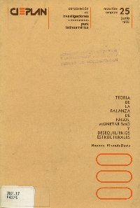 Imagen de la cubierta de Teoría de la balanza de pagos, monetarismo y desequilibrios estructurales
