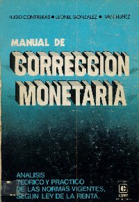 Imagen de la cubierta de Manual de correcci&oacute;n monetaria.