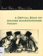 Imagen de la cubierta de A critical essay on modern macroeconomic theory