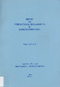 Imagen de la cubierta de Report on international developments in banking supervision.