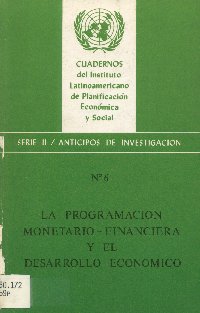 Imagen de la cubierta de La programación monetario-financiera y el desarrollo económico