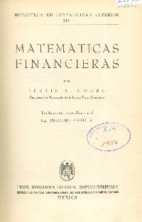 Imagen de la cubierta de Matem&aacute;ticas financieras