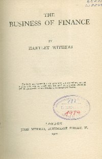 Imagen de la cubierta de The business of finance