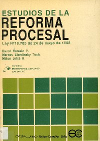 Imagen de la cubierta de Estudios de la reforma procesal.