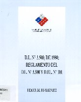 Imagen de la cubierta de D.L. N°3.500, de 1980; reglamento del D.L. N°3.500 y D.F.L. N° 101.