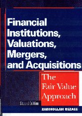 Imagen de la cubierta de Financial institutions, valuations, mergers, and acquisitions: