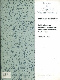 Imagen de la cubierta de Solving nonlinear stochastic optimization and equilibrium problems backwards