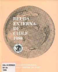 Imagen de la cubierta de Deuda externa de Chile. 1988
