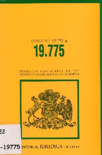 Imagen de la cubierta de Leyes N&deg;19.751 a 19.775.