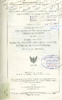 Imagen de la cubierta de Formation and powers of national banking associations.