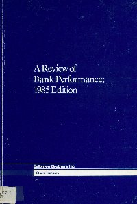 Imagen de la cubierta de A review of bank perfomance: