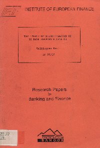 Imagen de la cubierta de The impact of securitisation on UK bank corporate lending