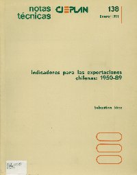 Imagen de la cubierta de Indicadores para las exportaciones chilenas: