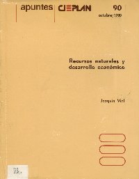 Imagen de la cubierta de Recursos naturales y desarrollo economico
