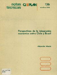 Imagen de la cubierta de Perspectivas de la integraci&oacute;n econ&oacute;mica entre Chile y Brasil