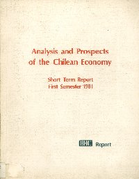 Imagen de la cubierta de Analysis and prospects of the chilean economy