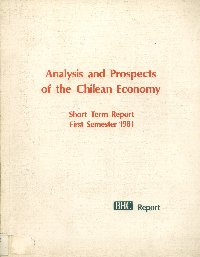 Imagen de la cubierta de Analysis and prospects of the chilean economy
