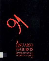 Imagen de la cubierta de Anuario seguros. 1991