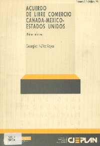Imagen de la cubierta de Acuerdo de libre comercio, Canada-M&eacute;xico-Estados Unidos.