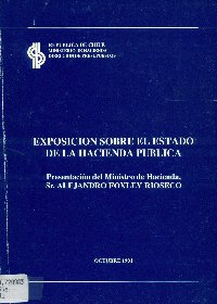 Imagen de la cubierta de Exposición sobre el estado de la Hacienda Pública.