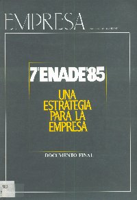 Imagen de la cubierta de Una estrategia para la empresa. Documento final