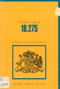 Imagen de la cubierta de Leyes Nº 19.251 a 19.275