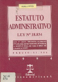 Imagen de la cubierta de Estatuto administrativo