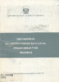 Imagen de la cubierta de Ley general de instituciones bancarias, financieras y de seguros