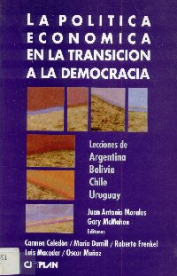 Imagen de la cubierta de La pol&iacute;tica econ&oacute;mica en la transici&oacute;n a la democracia