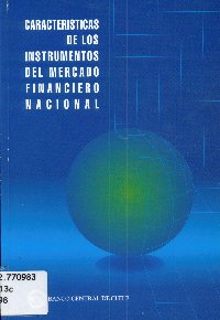 Imagen de la cubierta de Características de los instrumentos del mercado financiero nacional
