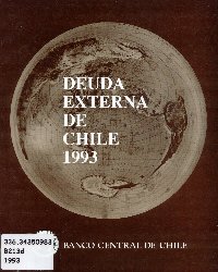 Imagen de la cubierta de Deuda externa de Chile 1993