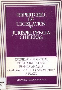 Imagen de la cubierta de Repertorio de legislación y jurisprudencias chilenas.