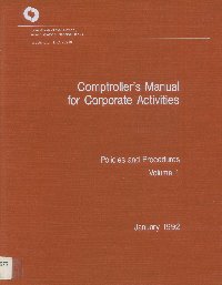 Imagen de la cubierta de Comptroller´s  manual for corporate activities