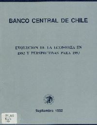 Imagen de la cubierta de Evolución de la economía en 1992 y perspectivas para 1993