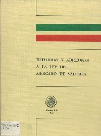 Imagen de la cubierta de Reformas y adiciones a la ley del mercado de valores