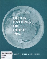 Imagen de la cubierta de Deuda externa de Chile 1994