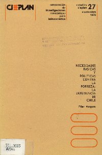 Imagen de la cubierta de Necesidades básicas y políticas contra la pobreza: