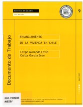 Imagen de la cubierta de Financiamiento de la vivienda en Chile