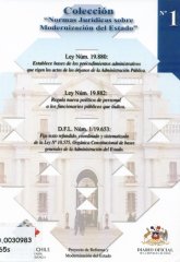 Imagen de la cubierta de Serie de leyes sobre bases y marco jur&iacute;dico de la modernizaci&oacute;n institucional del Estado de Chile
