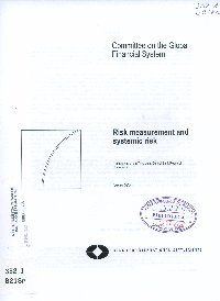 Imagen de la cubierta de Risk measurement and systemic risk